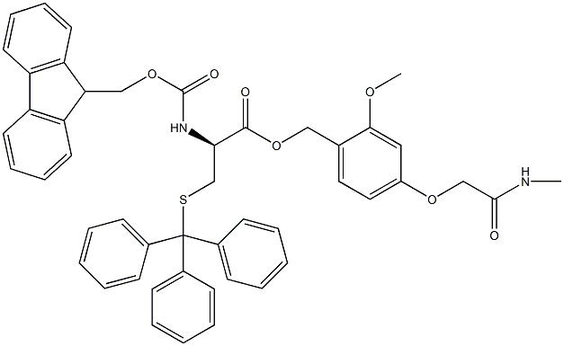 Fmoc-D-Cys(Trt)-AC TG Structure