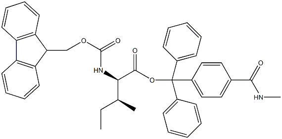 Fmoc-D-Ile-Trt TG,,结构式