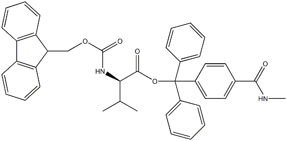 Fmoc-D-Val-Trt TG 化学構造式