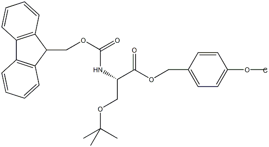 Fmoc-L-Ser(tBu)-Wang TG Structure