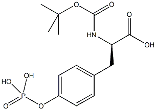 N-ALPHA-T-BUTYLOXYCARBONYL-D-PHOSPHOTYROSINE 2 DIISOPROPYLETHYLAMINE Struktur