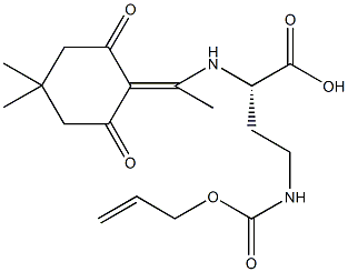 N-alpha-(4-4-Dimethyl-2,6-dioxocyclohex-1-ylidene)ethyl-N-gamma-allyloxycarbonyl-L-2,4-diaminobutyric acid