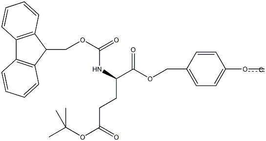 Fmoc-D-Glu(tBu)-Wang TG Structure