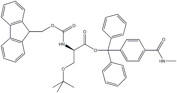 Fmoc-D-Ser(tBu)-Trt TG,,结构式