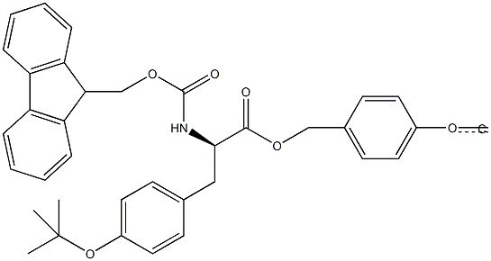 Fmoc-D-Tyr(tBu)-Wang TG Structure