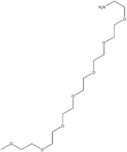 alpha-Methoxy-omega-amino hepta(ethylene glycol), 2,5,8,11,14,17,20-heptaoxadocosan-22-amine Structure