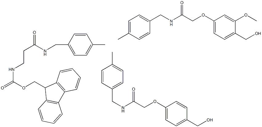 Trifunctionalized Polystyrene-[Fmoc-beta-Ala Struktur