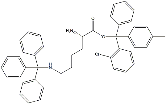 H-L-LYS(TRT)-2-CHLOROTRITYL RESIN Structure