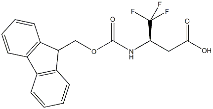 (R)-Fmoc-3-amino-4,4,4-trifluoro-butyric acid Structure