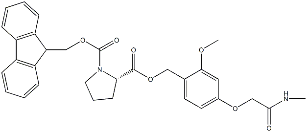 Fmoc-L-Pro-AC TG,,结构式