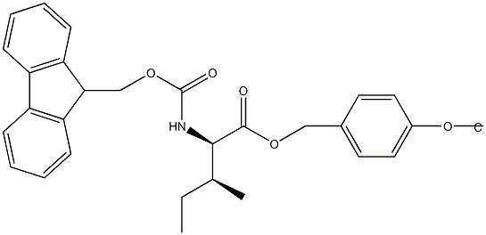 Fmoc-D-Ile-Wang TG 结构式