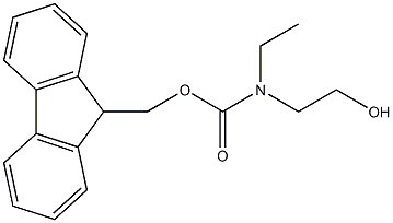 N-(9-Fluorenylmethyloxycarbonyl)-2-(ethylamino)ethanol,,结构式