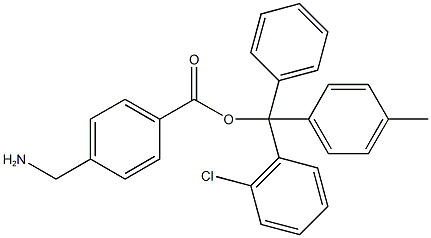 4-AMINOMETHYLBENZOIC ACID 2-CHLOROTRITYL RESIN 结构式