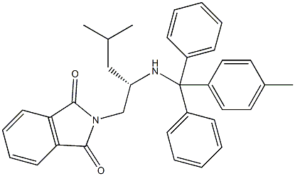(S)-N-PHTHALOYL-1,2-DIAMINO-4-METHYL-PENTANE-TRITYL RESIN Structure
