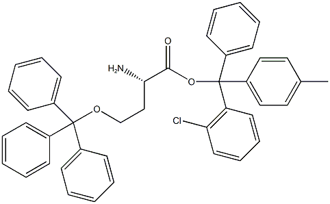 H-L-HSE(TRT)-2-CHLOROTRITYL RESIN Structure