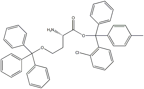 H-L-HSE(TRT)-2-CHLOROTRITYL RESIN 结构式