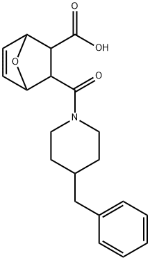 2-(4-benzylpiperidine-1-carbonyl)-7-oxabicyclo[2.2.1]hept-5-ene-3-carboxylic acid Structure