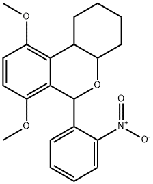 7,10-dimethoxy-6-(2-nitrophenyl)-2,3,4,4a,6,10b-hexahydro-1H-benzo[c]chromene Structure