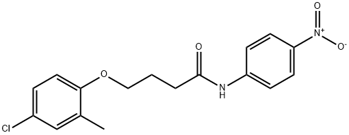 4-(4-chloro-2-methylphenoxy)-N-(4-nitrophenyl)butanamide Structure