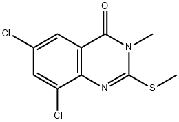 6,8-dichloro-3-methyl-2-methylsulfanylquinazolin-4-one Struktur