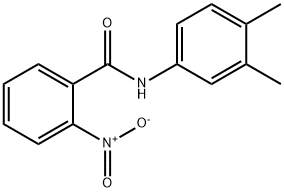 N-(3,4-dimethylphenyl)-2-nitrobenzamide 结构式