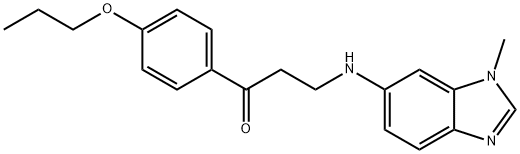 3-[(3-methylbenzimidazol-5-yl)amino]-1-(4-propoxyphenyl)propan-1-one,1049160-03-3,结构式