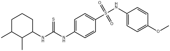 1-(2,3-dimethylcyclohexyl)-3-[4-[(4-methoxyphenyl)sulfamoyl]phenyl]thiourea Structure