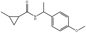 N-[1-(4-methoxyphenyl)ethyl]-2-methylcyclopropane-1-carboxamide,1052581-54-0,结构式