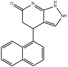 4-naphthalen-1-yl-1,2,4,5-tetrahydropyrazolo[3,4-b]pyridin-6-one,1081112-99-3,结构式