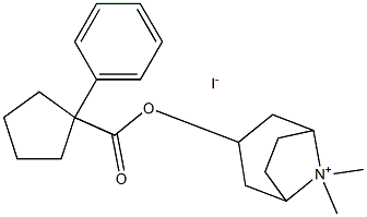 (8,8-dimethyl-8-azoniabicyclo[3.2.1]octan-3-yl) 1-phenylcyclopentane-1-carboxylate iodide|