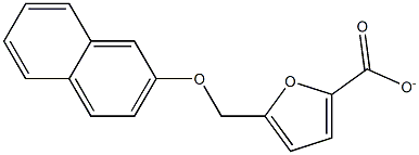 5-(naphthalen-2-yloxymethyl)furan-2-carboxylate 化学構造式