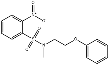 N-methyl-2-nitro-N-(2-phenoxyethyl)benzenesulfonamide Struktur