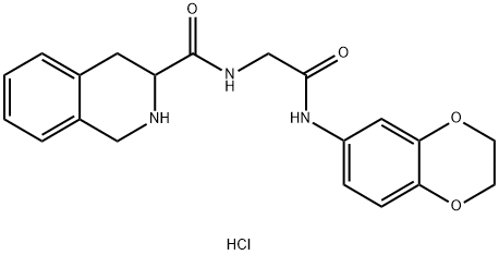 N-[2-(2,3-dihydro-1,4-benzodioxin-6-ylamino)-2-oxoethyl]-1,2,3,4-tetrahydroisoquinoline-3-carboxamide hydrochloride|