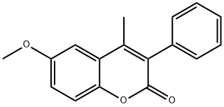 6-methoxy-4-methyl-3-phenylchromen-2-one Structure