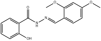 N-[(E)-(2,4-dimethoxyphenyl)methylideneamino]-2-hydroxybenzamide Structure