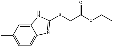 ethyl 2-[(6-methyl-1H-benzimidazol-2-yl)sulfanyl]acetate,117113-57-2,结构式