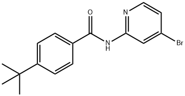 N-(4-bromopyridin-2-yl)-4-tert-butylbenzamide 化学構造式