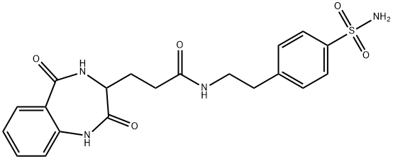 3-(2,5-dioxo-3,4-dihydro-1H-1,4-benzodiazepin-3-yl)-N-[2-(4-sulfamoylphenyl)ethyl]propanamide|