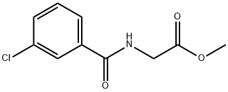 methyl 2-[(3-chlorobenzoyl)amino]acetate 结构式