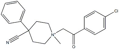 1294000-25-1 1-[2-(4-chlorophenyl)-2-oxoethyl]-1-methyl-4-phenylpiperidin-1-ium-4-carbonitrile