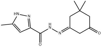 N-[(E)-(3,3-dimethyl-5-oxocyclohexylidene)amino]-5-methyl-1H-pyrazole-3-carboxamide|