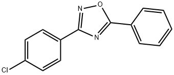 3-(4-氯苯基) -5-苯基 -1,2,4-恶二唑 结构式