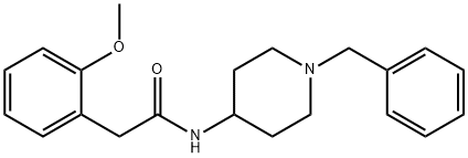 N-(1-benzylpiperidin-4-yl)-2-(2-methoxyphenyl)acetamide Structure