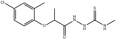 1-[2-(4-chloro-2-methylphenoxy)propanoylamino]-3-methylthiourea Structure