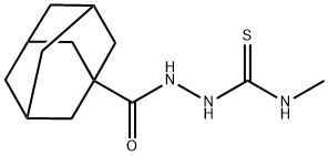 1-(adamantane-1-carbonylamino)-3-methylthiourea 化学構造式