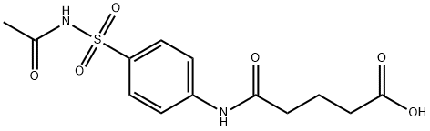 5-[4-(acetylsulfamoyl)anilino]-5-oxopentanoic acid,147916-33-4,结构式