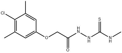 1-[[2-(4-chloro-3,5-dimethylphenoxy)acetyl]amino]-3-methylthiourea Structure