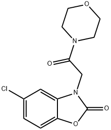 5-chloro-3-(2-morpholin-4-yl-2-oxoethyl)-1,3-benzoxazol-2-one Structure