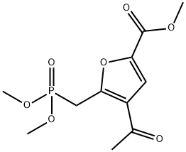 methyl 4-acetyl-5-(dimethoxyphosphorylmethyl)furan-2-carboxylate Structure