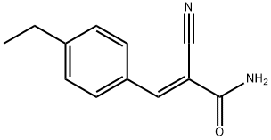 (E)-2-cyano-3-(4-ethylphenyl)prop-2-enamide,1860813-67-7,结构式
